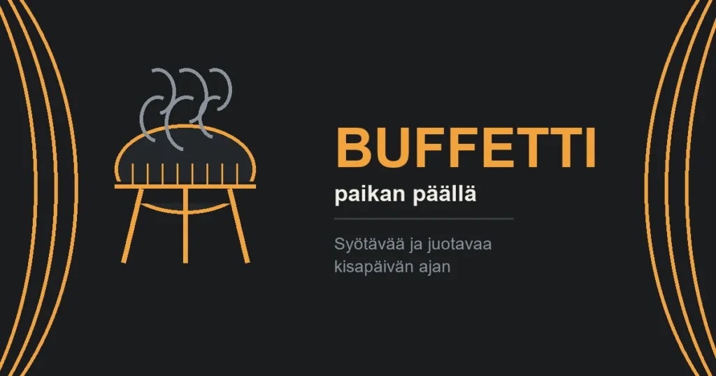 Buffetti paikan päällä kisapäivänä